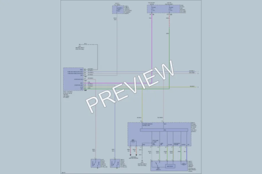 2008 Nissan Quest Power Windows wiring diagram preview