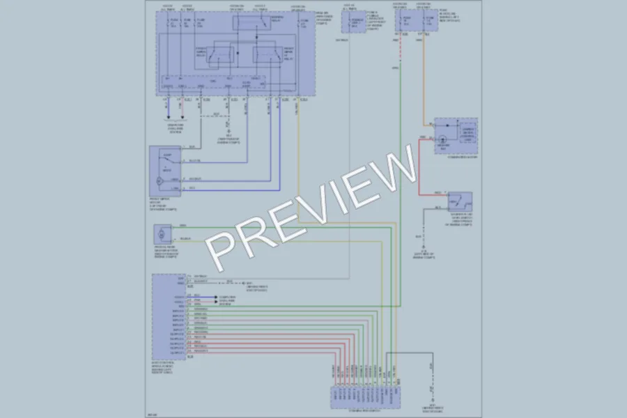 2008 Nissan Quest Wiper Washer wiring diagram preview