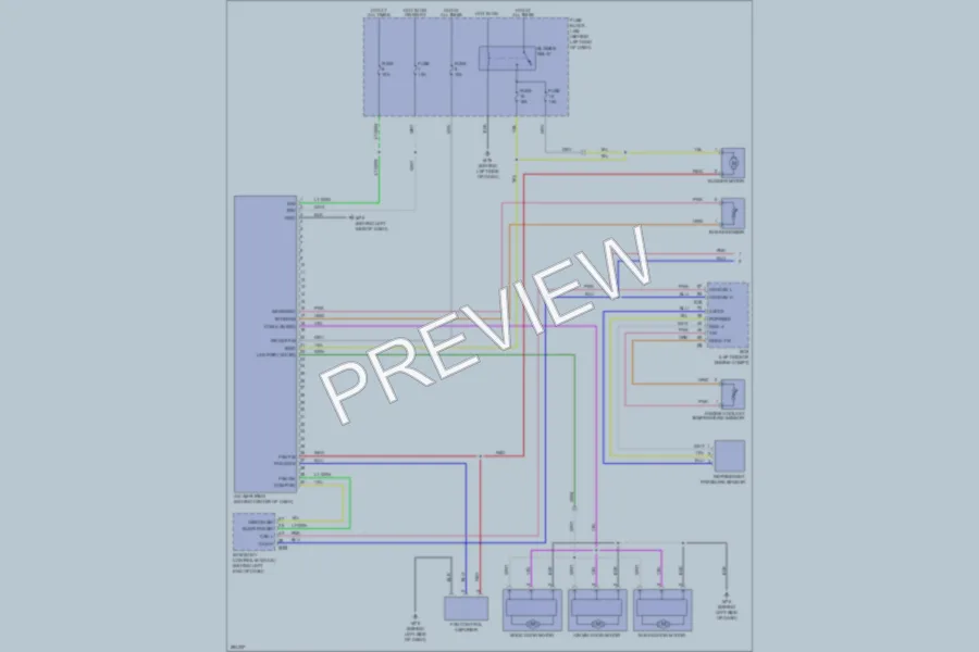 2008 Nissan Rogue Air Conditioning wiring diagram preview