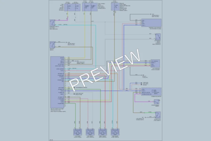 2008 Nissan Rogue Anti Lock Brakes wiring diagram preview
