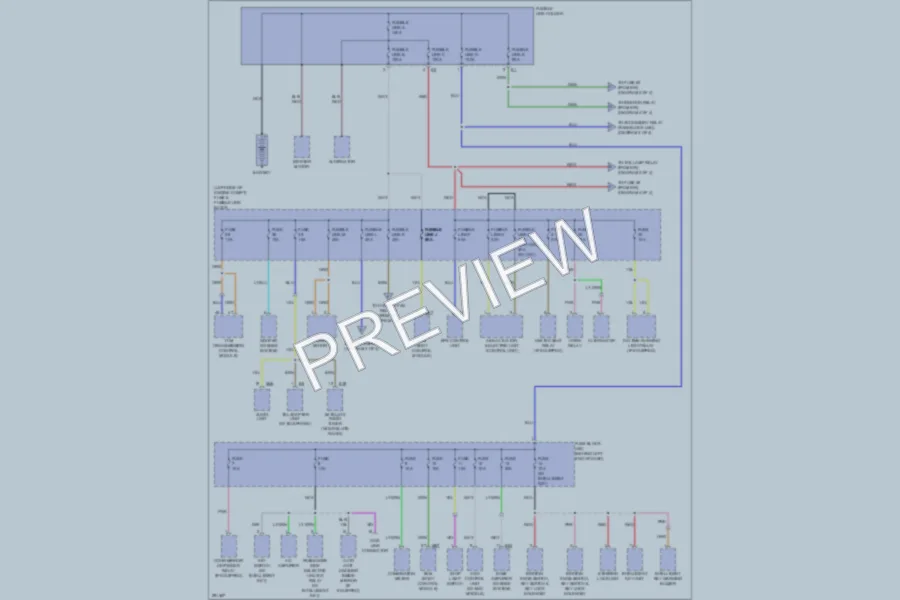 2008 Nissan Rogue Power Distribution wiring diagram preview