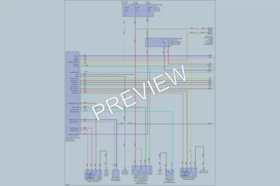 2008 Nissan Rogue Power Door Locks wiring diagram preview