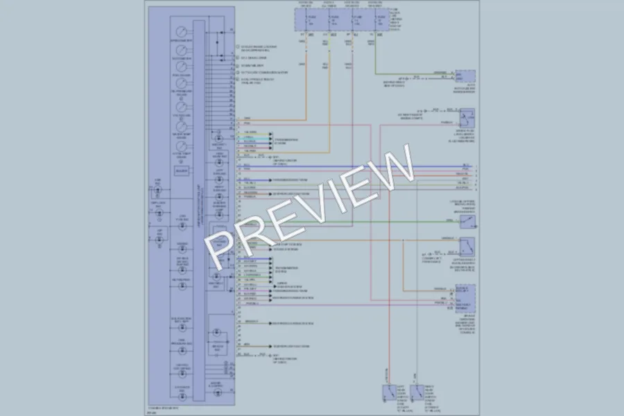 2008 Nissan Titan Instrument Cluster wiring diagram preview