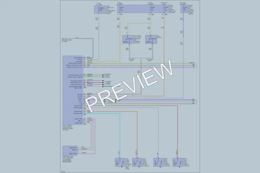 2008 Nissan Titan Power Door Locks wiring diagram preview