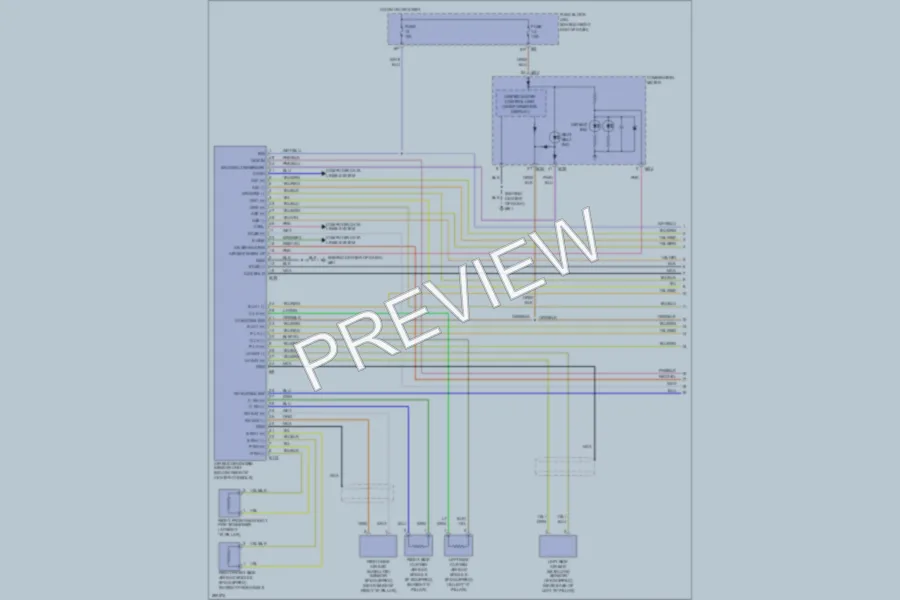 2008 Nissan Titan Supplemental Restraints wiring diagram preview