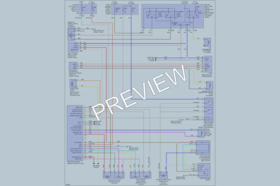 2008 Nissan Xterra Air Conditioning wiring diagram preview