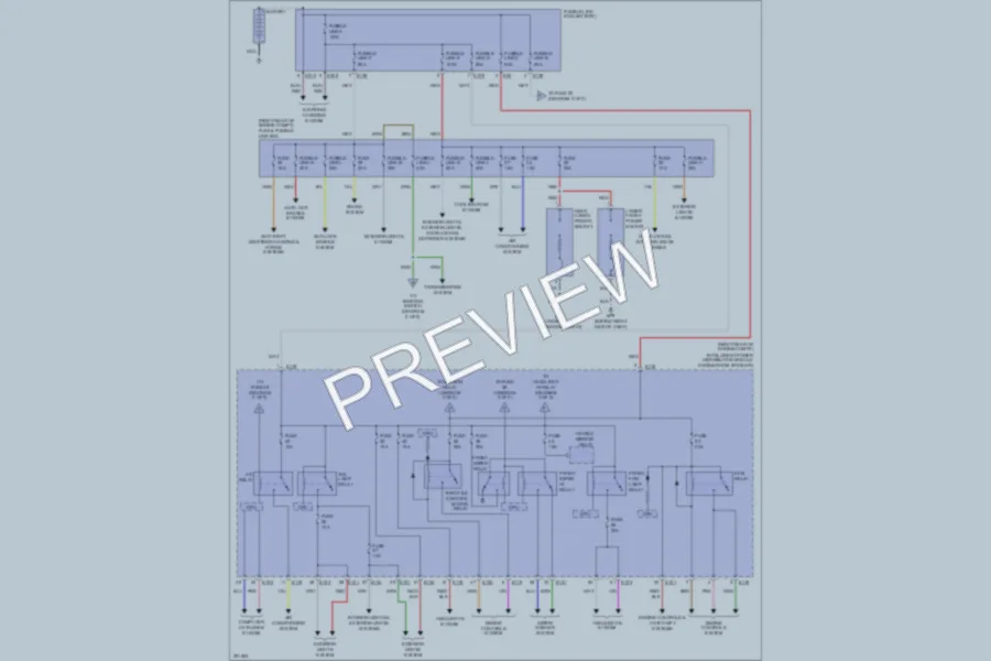 2008 Nissan Xterra Power Distribution wiring diagram preview
