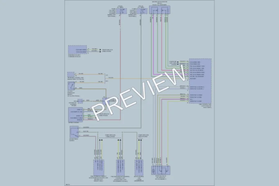2008 Porsche 911 Cruise Control wiring diagram preview