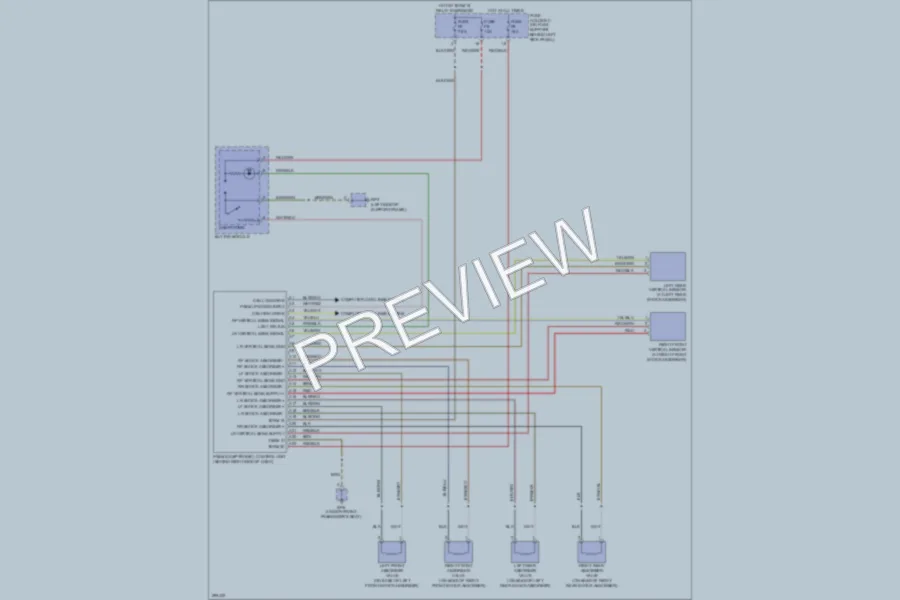 2008 Porsche 911 Electronic Suspension wiring diagram preview