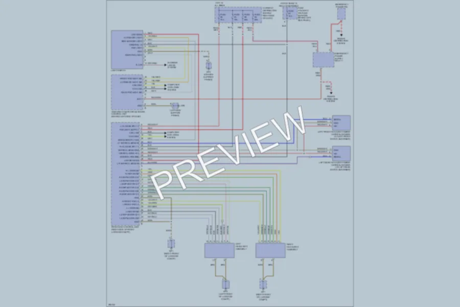 2008 Porsche 911 Headlights wiring diagram preview