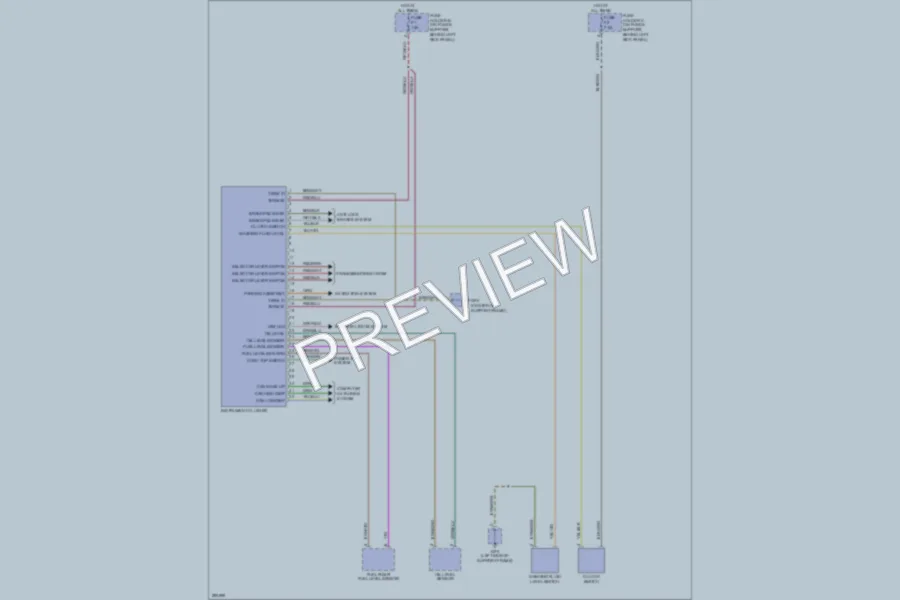 2008 Porsche 911 Instrument Cluster wiring diagram preview