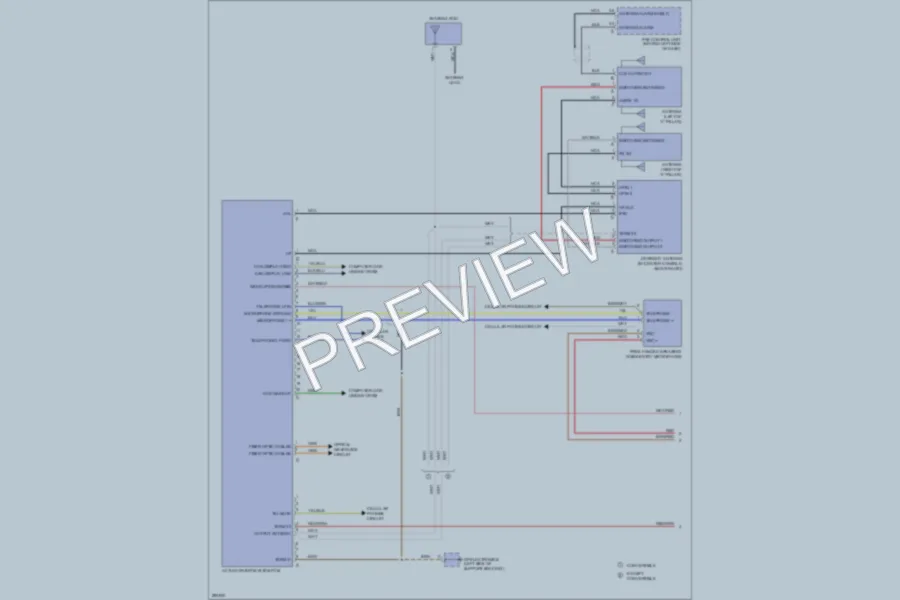 2008 Porsche 911 Navigation wiring diagram preview