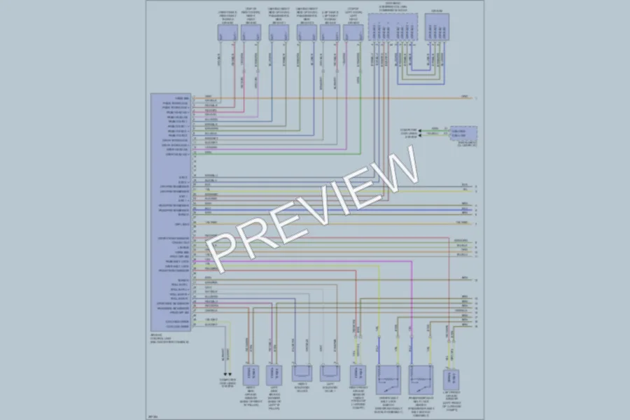 2008 Porsche 911 Supplemental Restraints wiring diagram preview