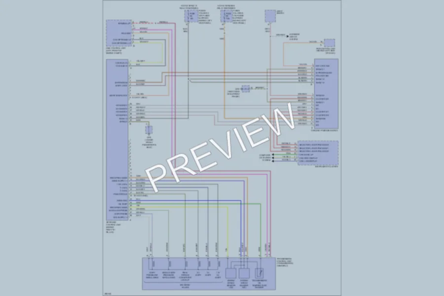 2008 Porsche 911 Transmission wiring diagram preview