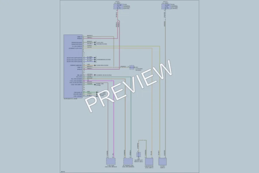 2008 Porsche Boxster Instrument Cluster wiring diagram preview