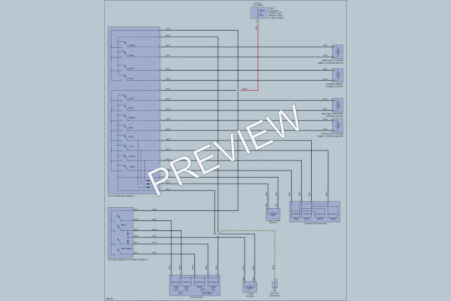 2008 Porsche Boxster Power Seats wiring diagram preview