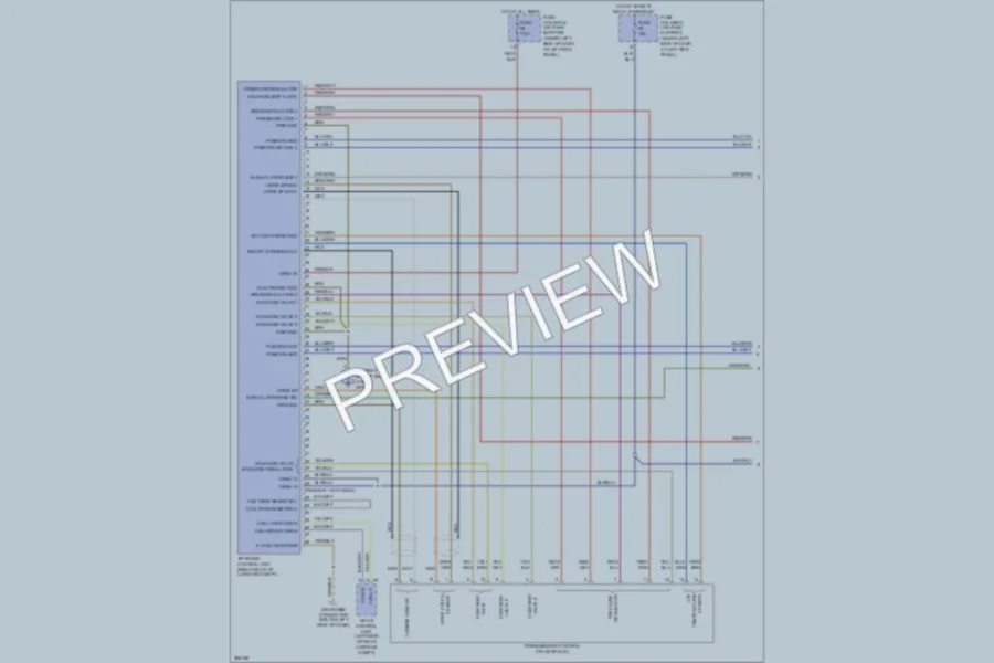 2008 Porsche Boxster Transmission wiring diagram preview