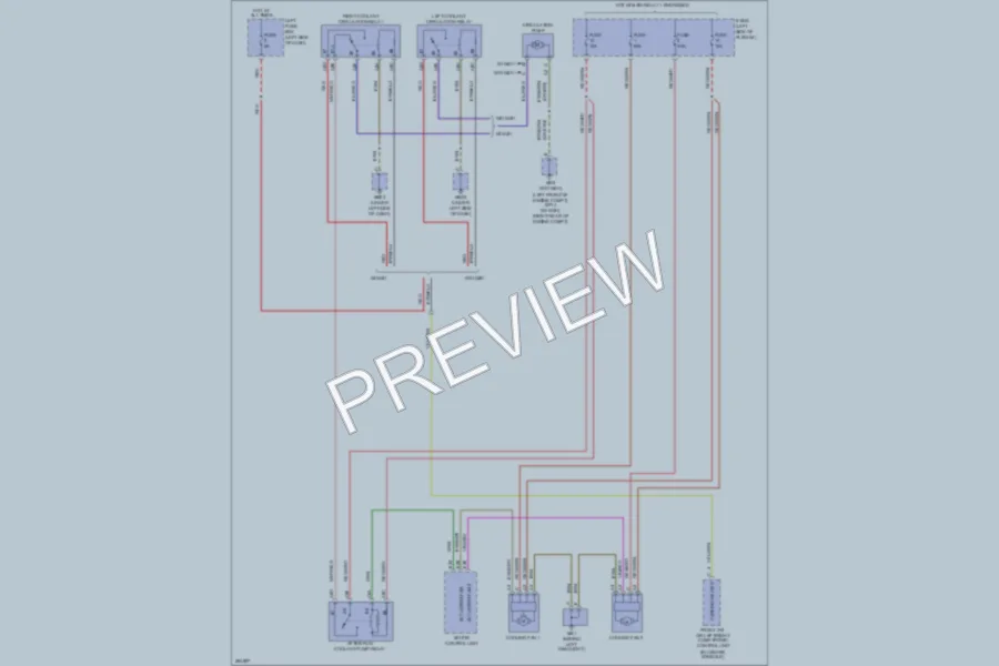 2008 Porsche Cayenne Cooling Fan wiring diagram preview