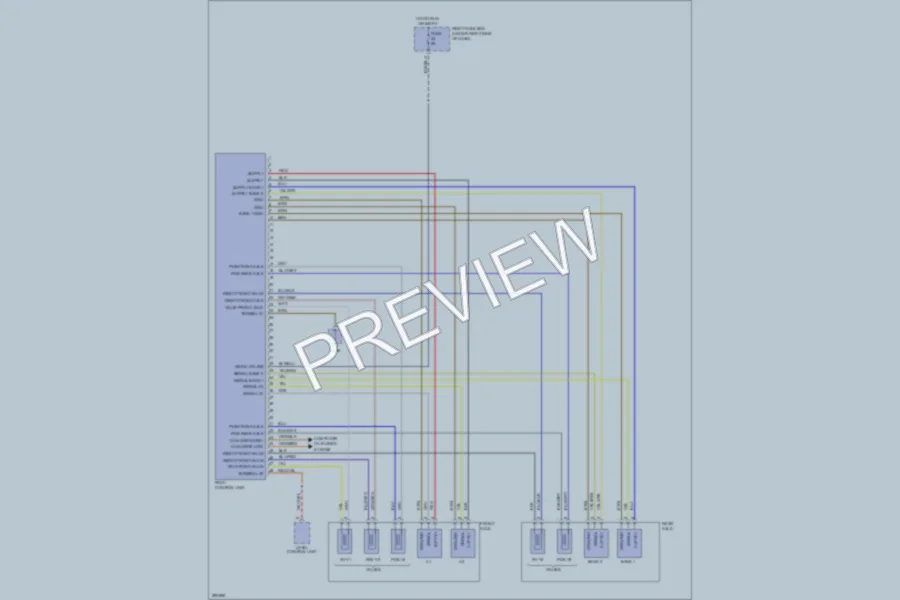 2008 Porsche Cayenne Electronic Suspension wiring diagram preview