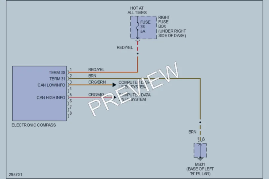 2008 Porsche Cayenne Instrument Cluster wiring diagram preview