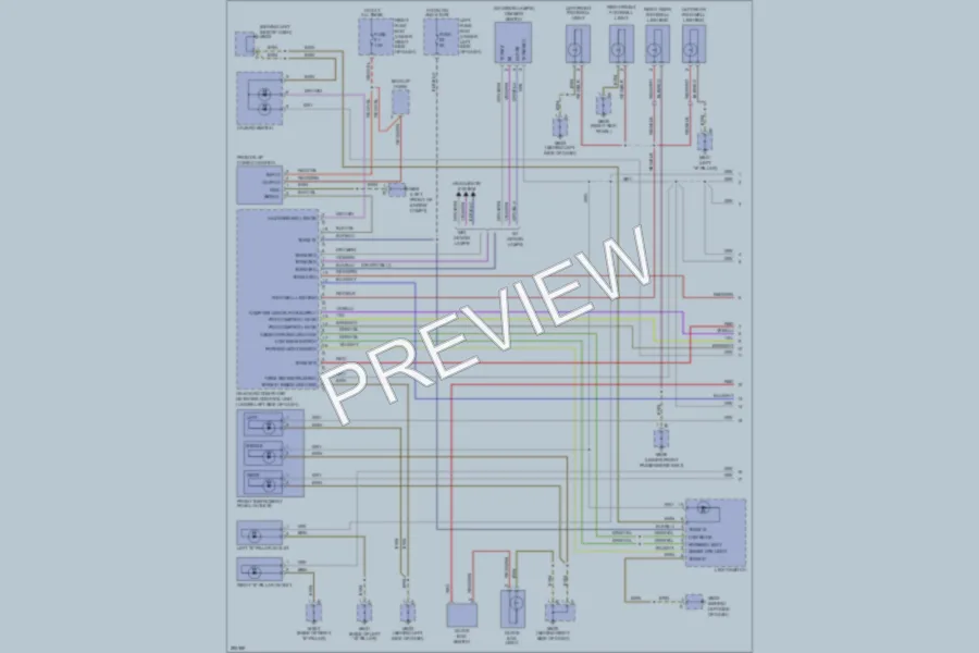 2008 Porsche Cayenne Interior Lights wiring diagram preview