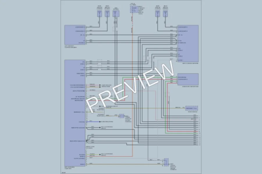 2008 Porsche Cayenne Navigation wiring diagram preview