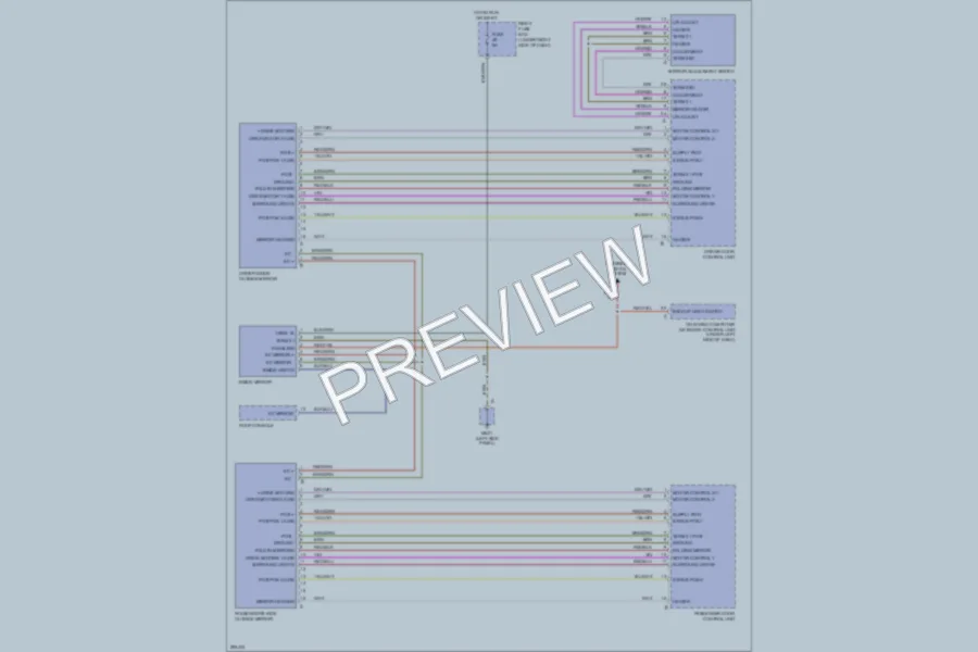 2008 Porsche Cayenne Power Mirrors wiring diagram preview