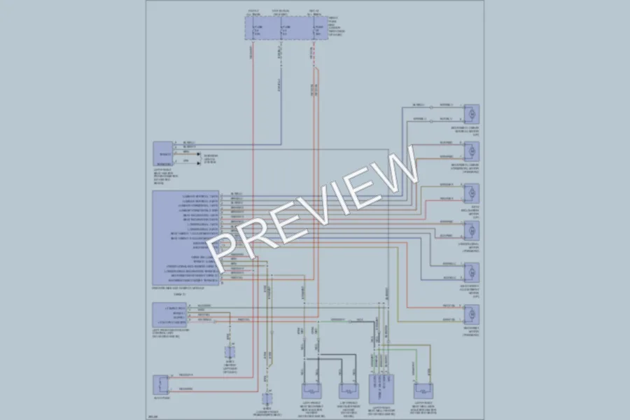 2008 Porsche Cayenne Power Seats wiring diagram preview