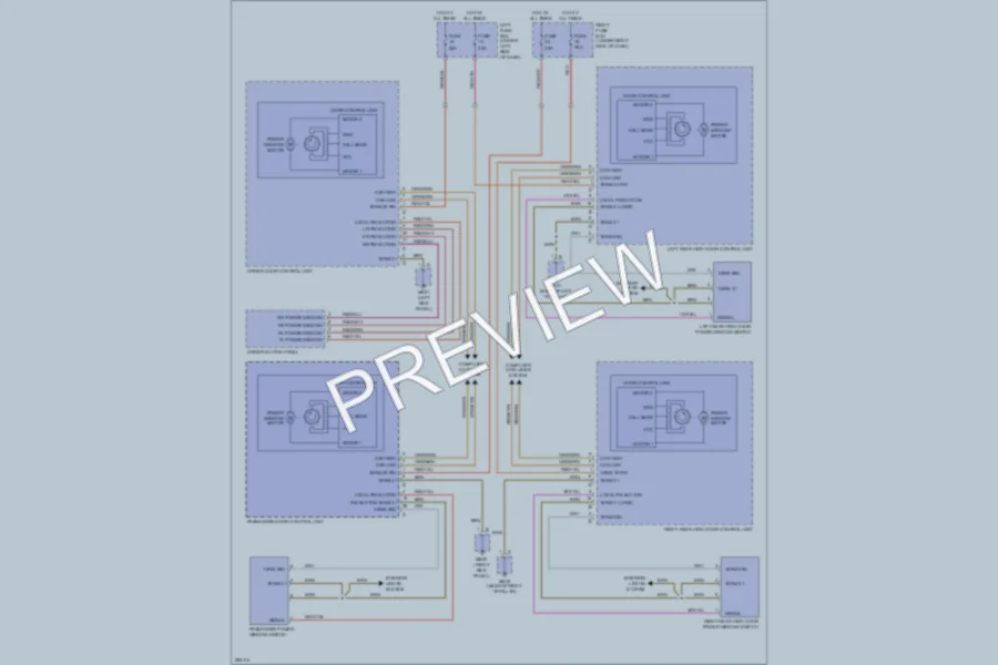 2008 Porsche Cayenne Power Windows wiring diagram preview