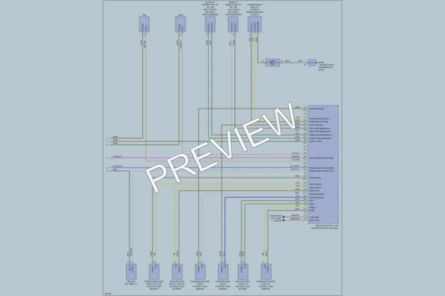 2008 Porsche Cayenne Supplemental Restraints wiring diagram preview