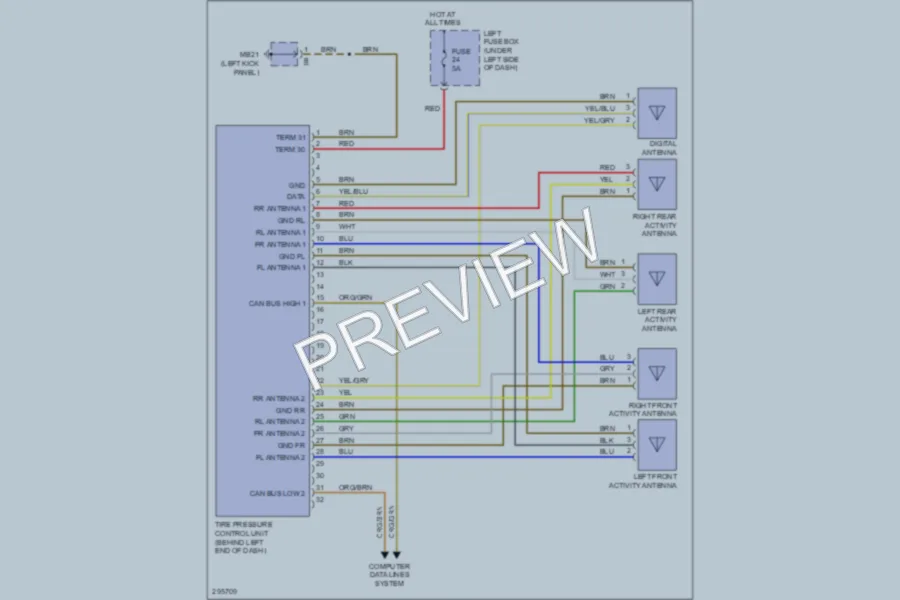 2008 Porsche Cayenne Warning Systems wiring diagram preview
