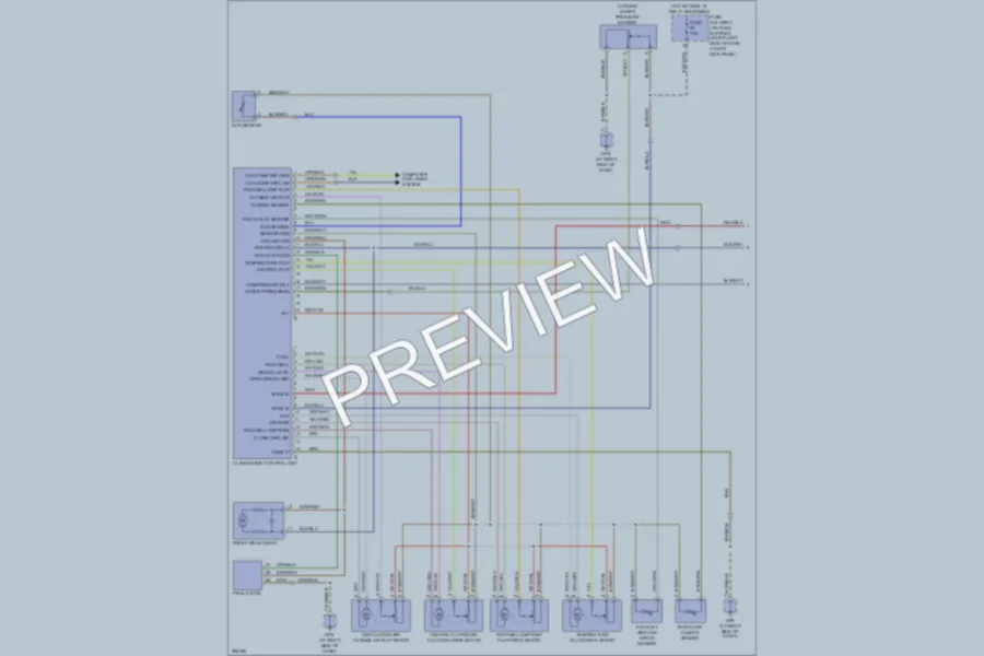 2008 Porsche Cayman Air Conditioning wiring diagram preview