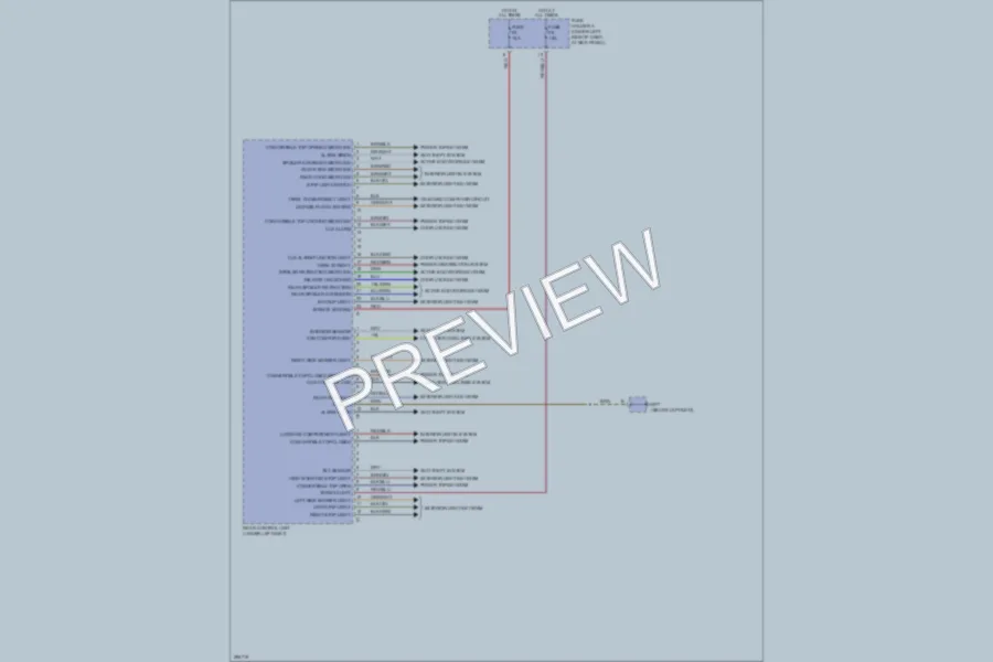 2008 Porsche Cayman Body Control Modules wiring diagram preview