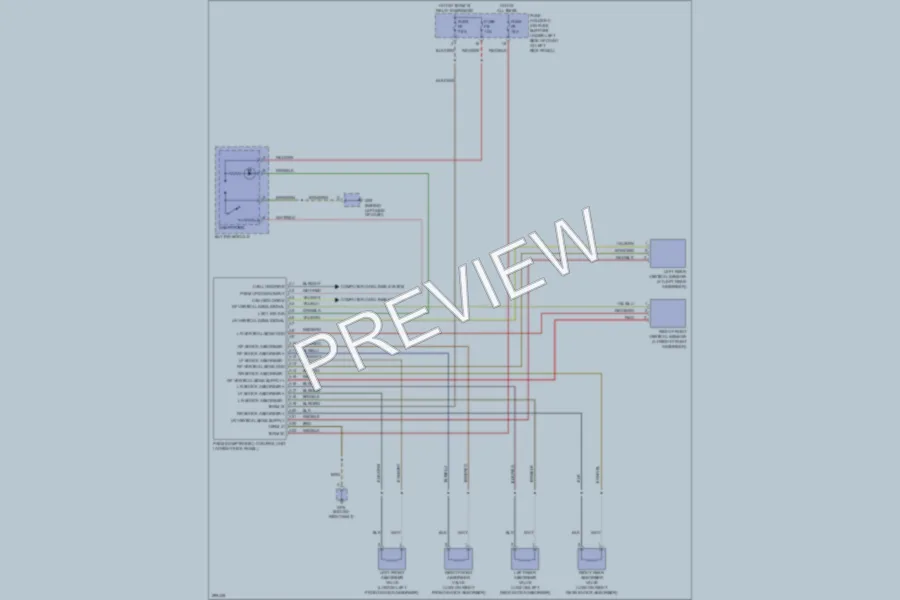 2008 Porsche Cayman Electronic Suspension wiring diagram preview