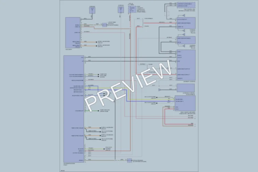2008 Porsche Cayman Navigation wiring diagram preview