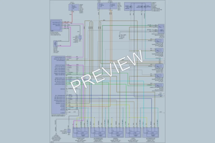 2008 Saab 97X Air Conditioning wiring diagram preview