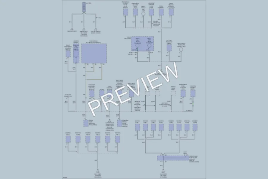 2008 Saab 97X Ground Distribution wiring diagram preview