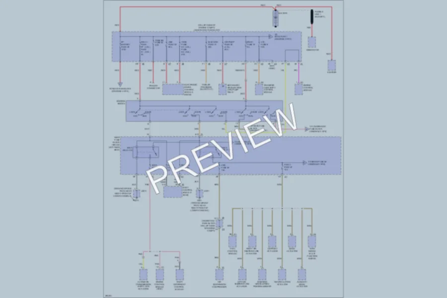 2008 Saab 97X Power Distribution wiring diagram preview