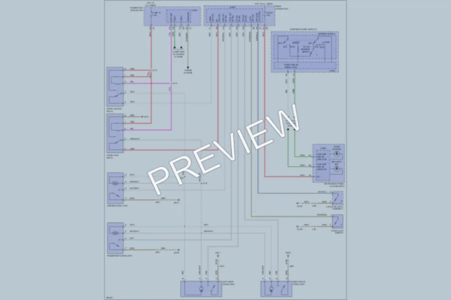 2008 Saturn Astra Power Door Locks wiring diagram preview