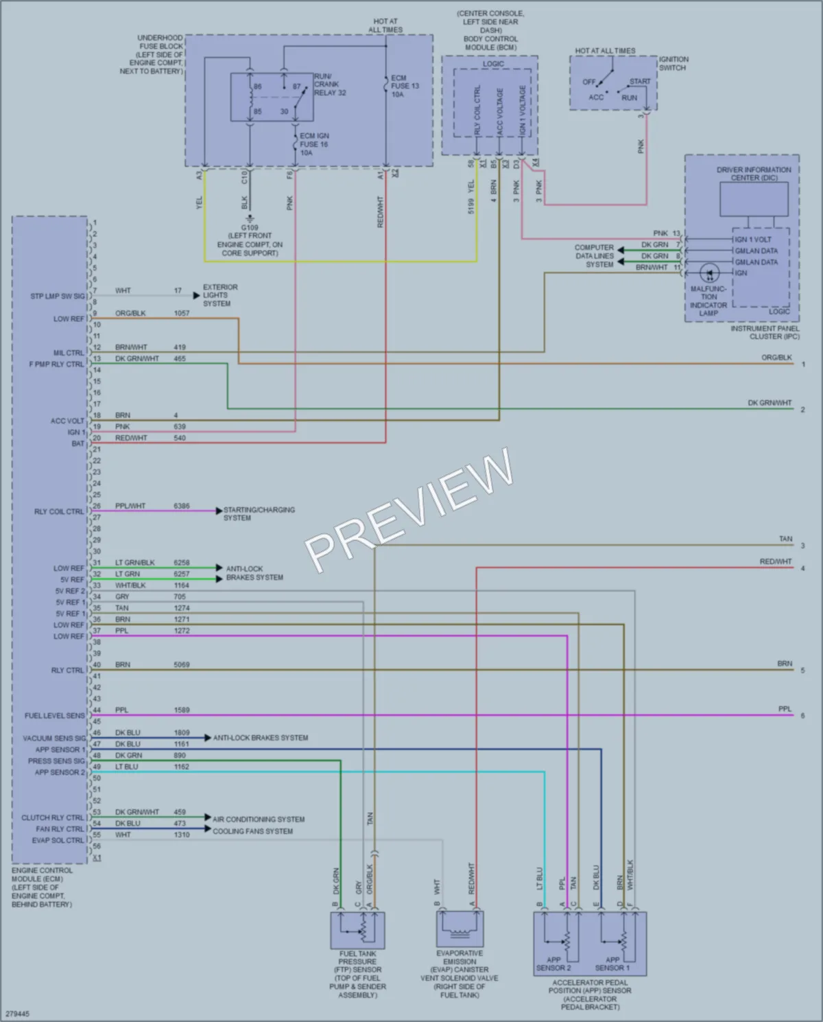 2008 Saturn Aura Engine Performance wiring diagram preview