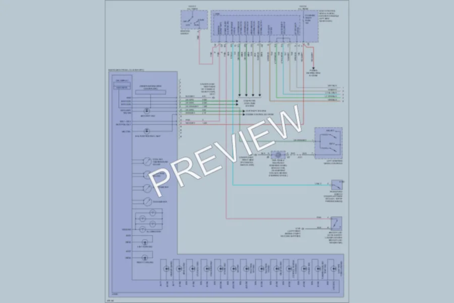 2008 Saturn Aura Instrument Cluster wiring diagram preview