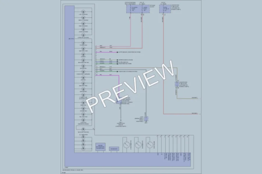 2008 Saturn VUE Instrument Cluster wiring diagram preview