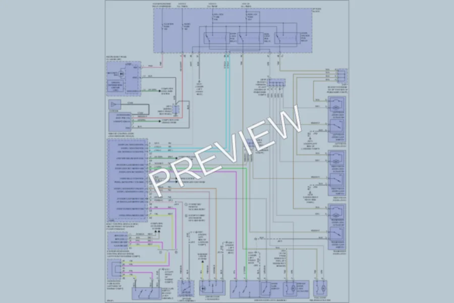 2008 Saturn VUE Power Door Locks wiring diagram preview