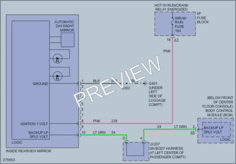2008 Saturn VUE Power Mirrors wiring diagram preview