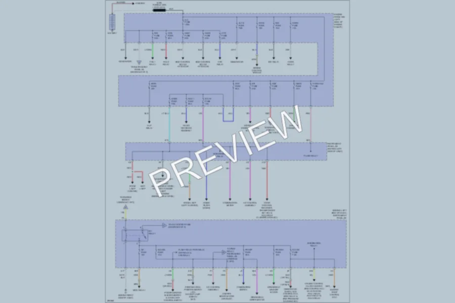 2008 Scion tC Power Distribution wiring diagram preview