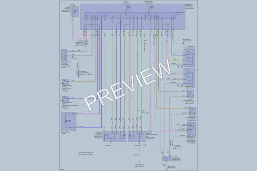 2008 Scion tC Power Door Locks wiring diagram preview