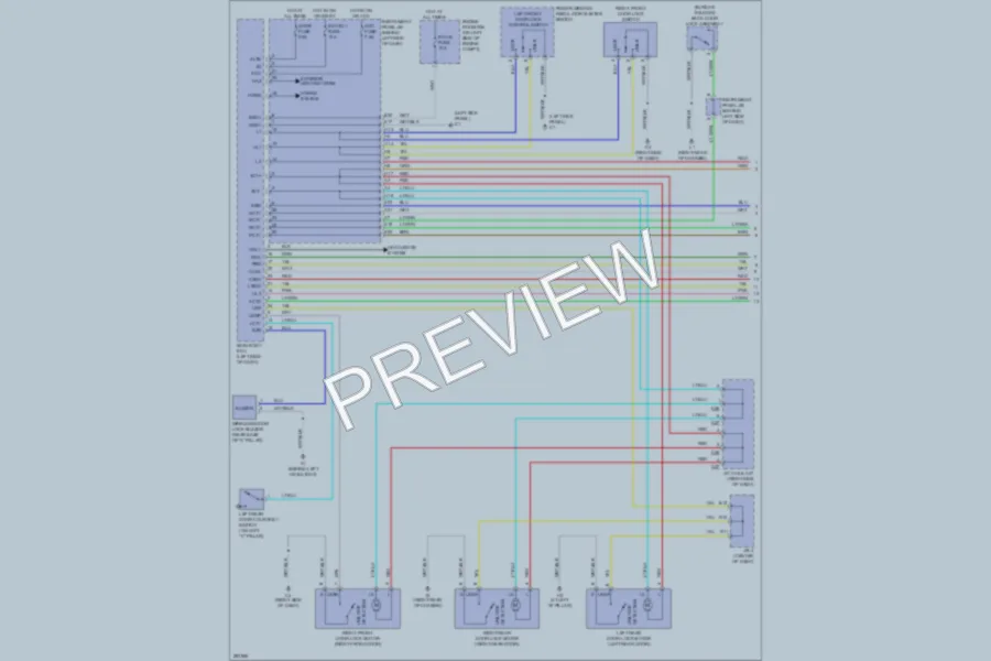 2008 Scion xB Power Door Locks wiring diagram preview