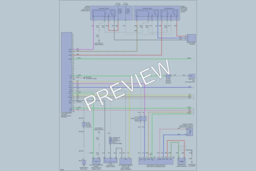 2008 Scion xD Air Conditioning wiring diagram preview