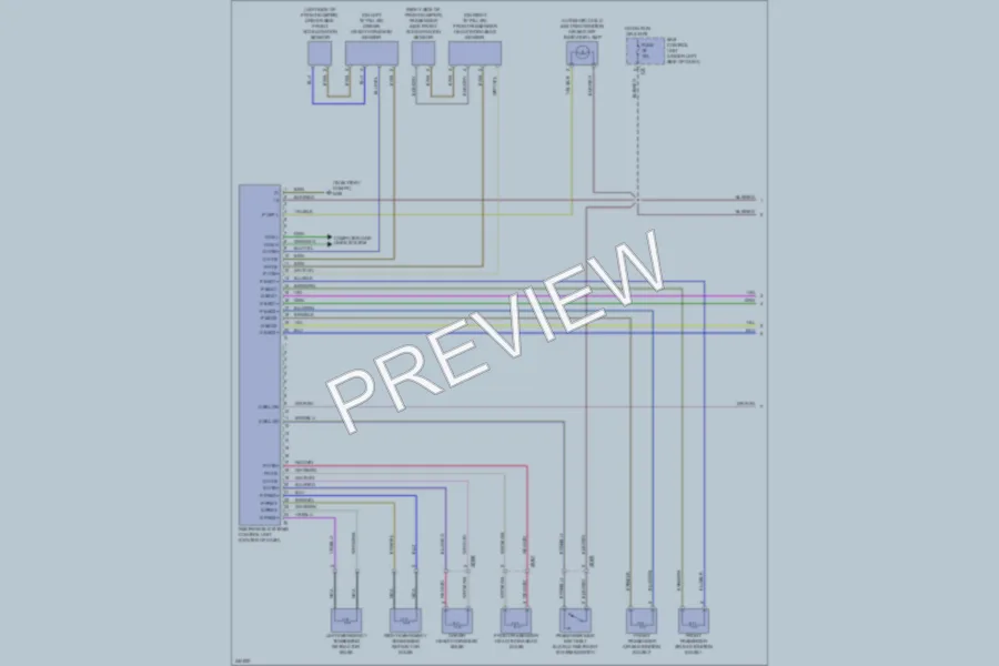 2008 Smart fortwo Supplemental Restraints wiring diagram preview