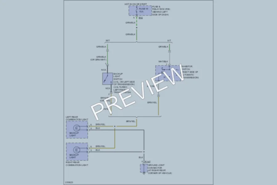 2008 Subaru Forester Exterior Lights wiring diagram preview